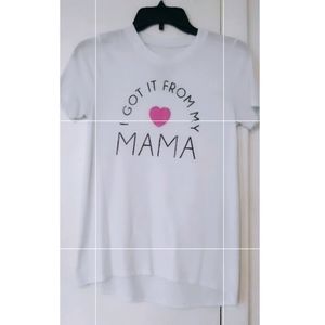 I got it from my MAMA shirt ❤️